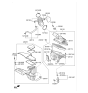 Diagram for 2017 Kia Sedona Crankcase Breather Hose - 267103C351