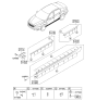 Diagram for Kia Cadenza Door Moldings - 877123R110