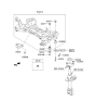 Diagram for 2015 Kia Cadenza Crossmember Bushing - 624853V100