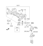 Diagram for 2013 Kia Cadenza Crossmember Bushing - 624853V100