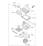 Diagram for 2015 Kia Cadenza Blower Motor - 971003RBF1