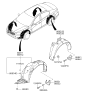 Diagram for 2015 Kia Cadenza Mud Flaps - 868323R000