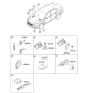 Diagram for 2015 Kia Cadenza Air Bag Control Module - 959103R100