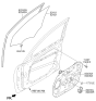 Diagram for 2013 Kia Cadenza Window Run - 825403R001