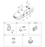 Diagram for 2015 Kia Cadenza Car Speakers - 963603R300