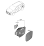 Diagram for Kia Sportage Fuel Filler Housing - 81595DW000