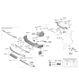 Diagram for Kia Sportage Bumper - 86612DWEA0