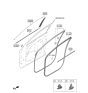 Diagram for 2023 Kia Sportage Door Seal - 82130DW000