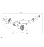 Diagram for Kia Pinion Bearing - 473634G300