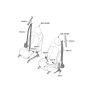 Diagram for Kia Sportage Seat Belt - 88830DW500WK