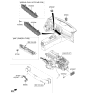 Diagram for 2018 Kia Soul EV Ambient Temperature Sensor - 969850X000