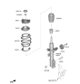 Diagram for 2023 Kia Sportage Shock And Strut Mount - 54610L1000