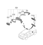 Diagram for 2023 Kia Sportage Car Mirror - 87620P1060