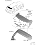 Diagram for Kia Sportage Spoiler - 87210DW000