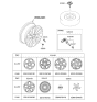 Diagram for Kia Sportage Wheel Cover - 52960DW000