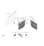 Diagram for Kia Sportage Door Lock Switch - 93250P1000