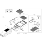 Diagram for 2023 Kia Sportage Sunroof - 81620P1000