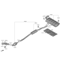 Diagram for 2023 Kia Sportage Exhaust Pipe - 28650CW380