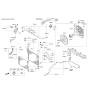 Diagram for 2019 Kia Sorento A/C Condenser Fan - 25380C6500