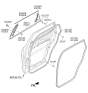 Diagram for 2020 Kia Sorento Door Seal - 83130C5000