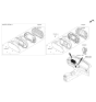 Diagram for 2018 Kia Sorento Car Speakers - 96390C5000