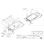 Diagram for 2015 Kia Sorento Sun Visor - 85210C6510BGA