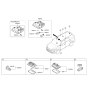 Diagram for Kia Sorento Dome Light - 92870C5000BGA