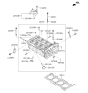 Diagram for 2020 Kia Optima Cylinder Head - 221002GGB5