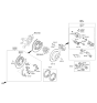 Diagram for 2016 Kia Sorento Brake Pad Set - 58302C6A00