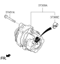 Diagram for Kia Alternator - 373003C510