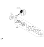 Diagram for Kia Torque Converter - 451003BGE0