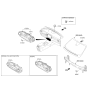 Diagram for 2015 Kia Sorento Blower Control Switches - 97250C6000WK