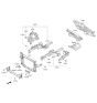 Diagram for 2018 Kia Sorento Radiator Support - 64101C6000