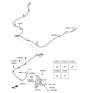 Diagram for 2016 Kia Sorento Parking Brake Cable - 59770C6000