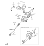 Diagram for 2015 Kia Sorento Power Steering Assist Motor - 56330C5000