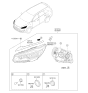 Diagram for Kia Sorento Headlight - 92101C6010