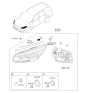 Diagram for 2017 Kia Sorento Headlight - 92101C6010