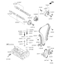 Diagram for Kia Timing Chain Tensioner - 244702G350