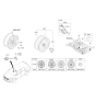 Diagram for 2015 Kia Optima Wheel Cover - 529604C700