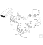 Diagram for 2015 Kia Sorento Bumper - 86511C6000