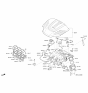 Diagram for Kia Engine Cover - 292403CFE0