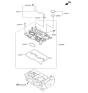 Diagram for Kia Sorento Valve Cover Gasket - 224412GGB0