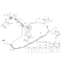 Diagram for 2016 Kia Sorento Brake Line - 58738C6000
