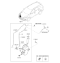 Diagram for 2015 Kia Sorento Washer Pump - 98610C6000