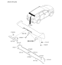 Diagram for 2018 Kia Sorento Spoiler - 87211C6000