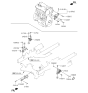 Diagram for 2019 Kia Sorento Transfer Case Mount - 21950C5100