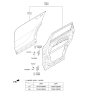 Diagram for 2017 Kia Sorento Door Hinge - 793302B000