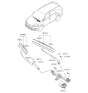 Diagram for 2015 Kia Sorento Wiper Pivot - 98120C5000