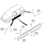 Diagram for 2002 Kia Sedona Door Moldings - 0K56B50CB0BXX