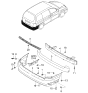 Diagram for 2005 Kia Sedona Bumper - 0K52Y50221XX